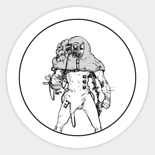 Abstract Mecha Sticker